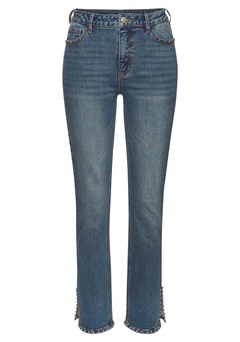 embellished split hem jeans 3 embellished split hem jeans