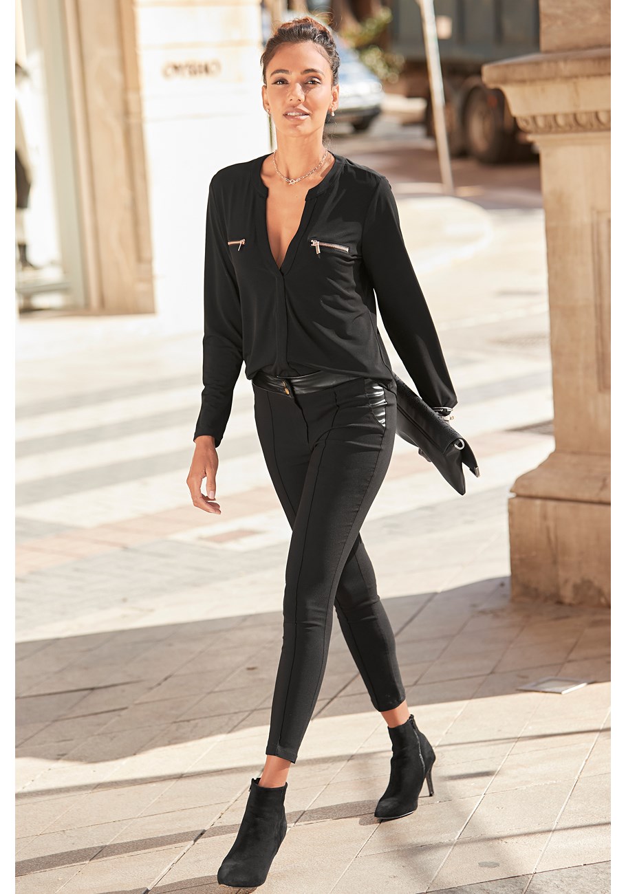 zipper detail blouse 5 zipper detail blouse