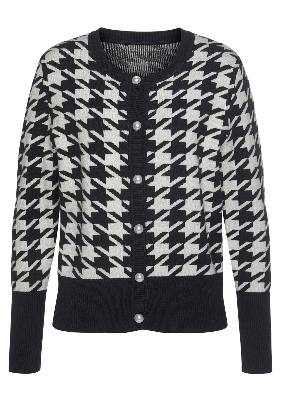 pearl button houndstooth cardigan 3 pearl button houndstooth cardigan