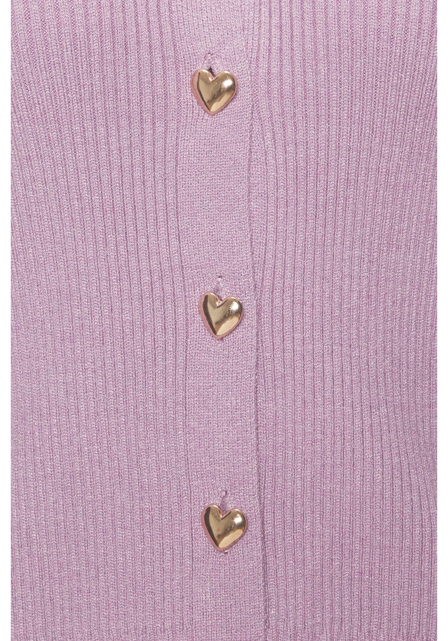 heart button cardigan