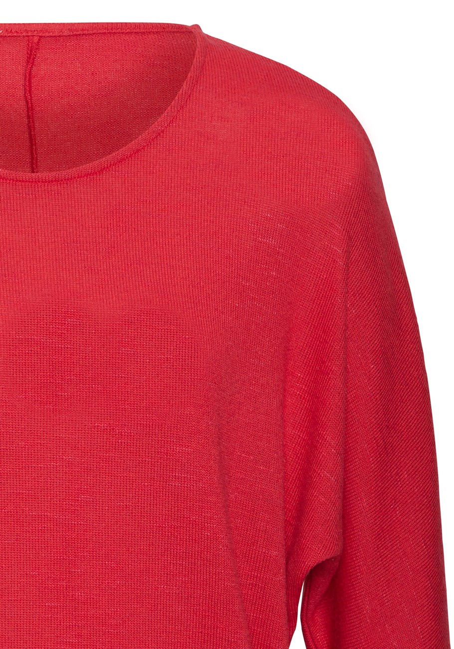 slub knit long sleeve top