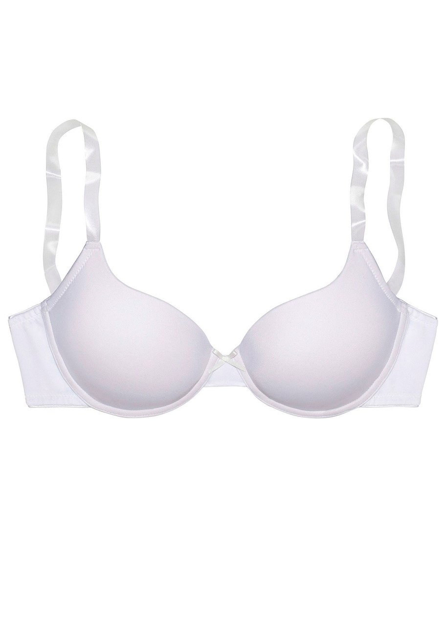 underwire clear strap t-shirt bra