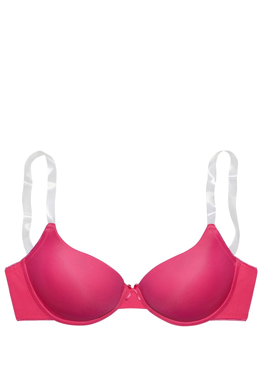 underwire clear strap t-shirt bra