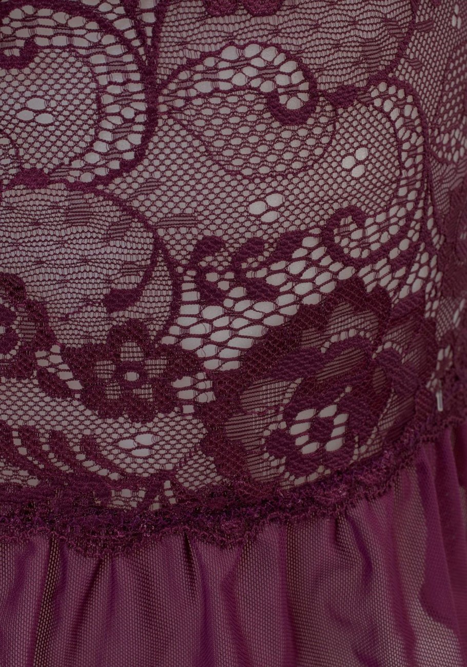 plunge halter lace teddy