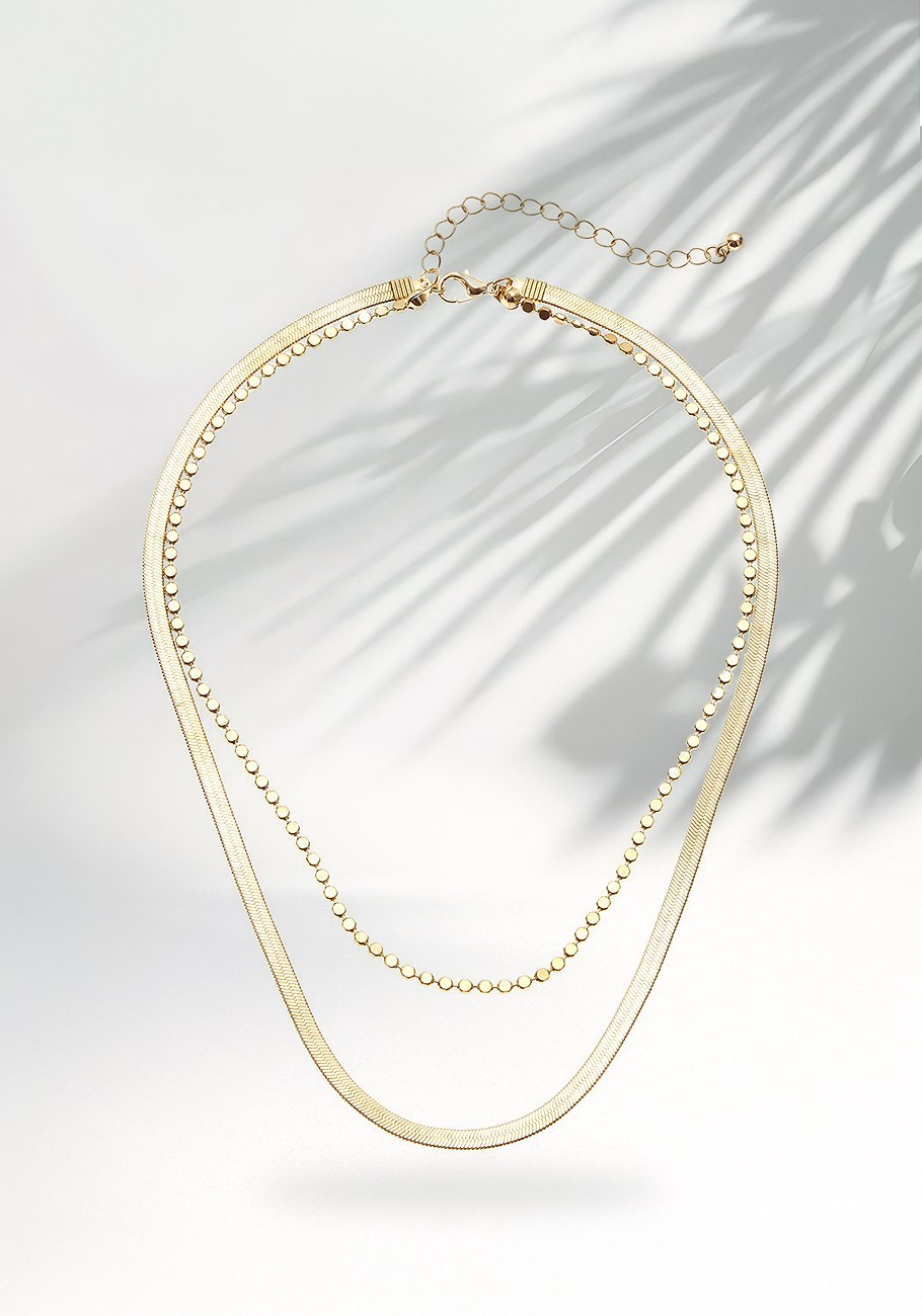 layered chain necklace