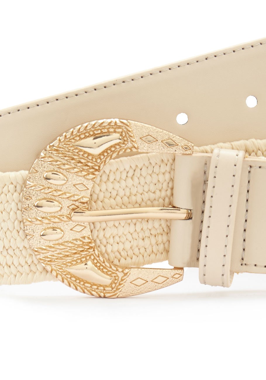 leather trim woven belt 3 leather trim woven belt