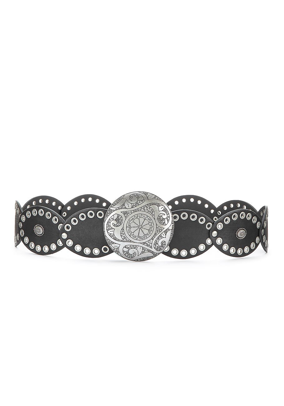 embellished round buckle belt 6 embellished round buckle belt