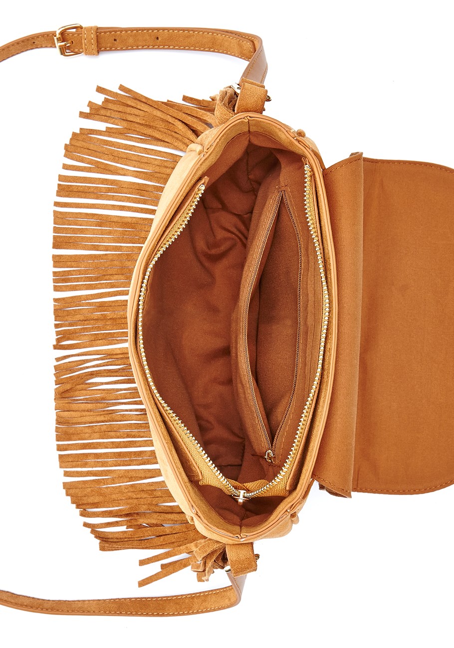 faux suede fringe detail purse 4 faux suede fringe detail purse