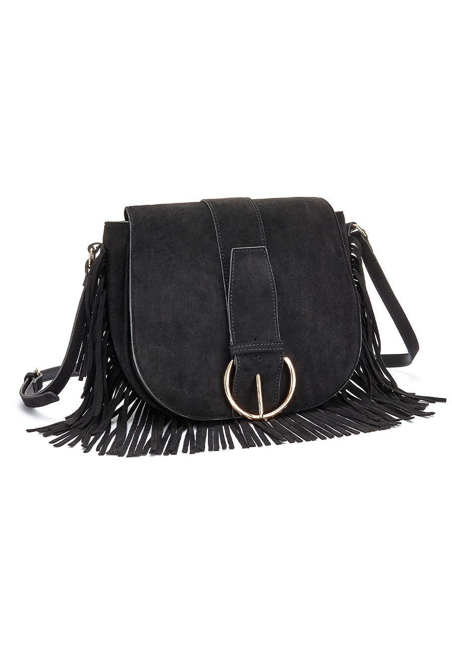 faux suede fringe detail purse 6 faux suede fringe detail purse