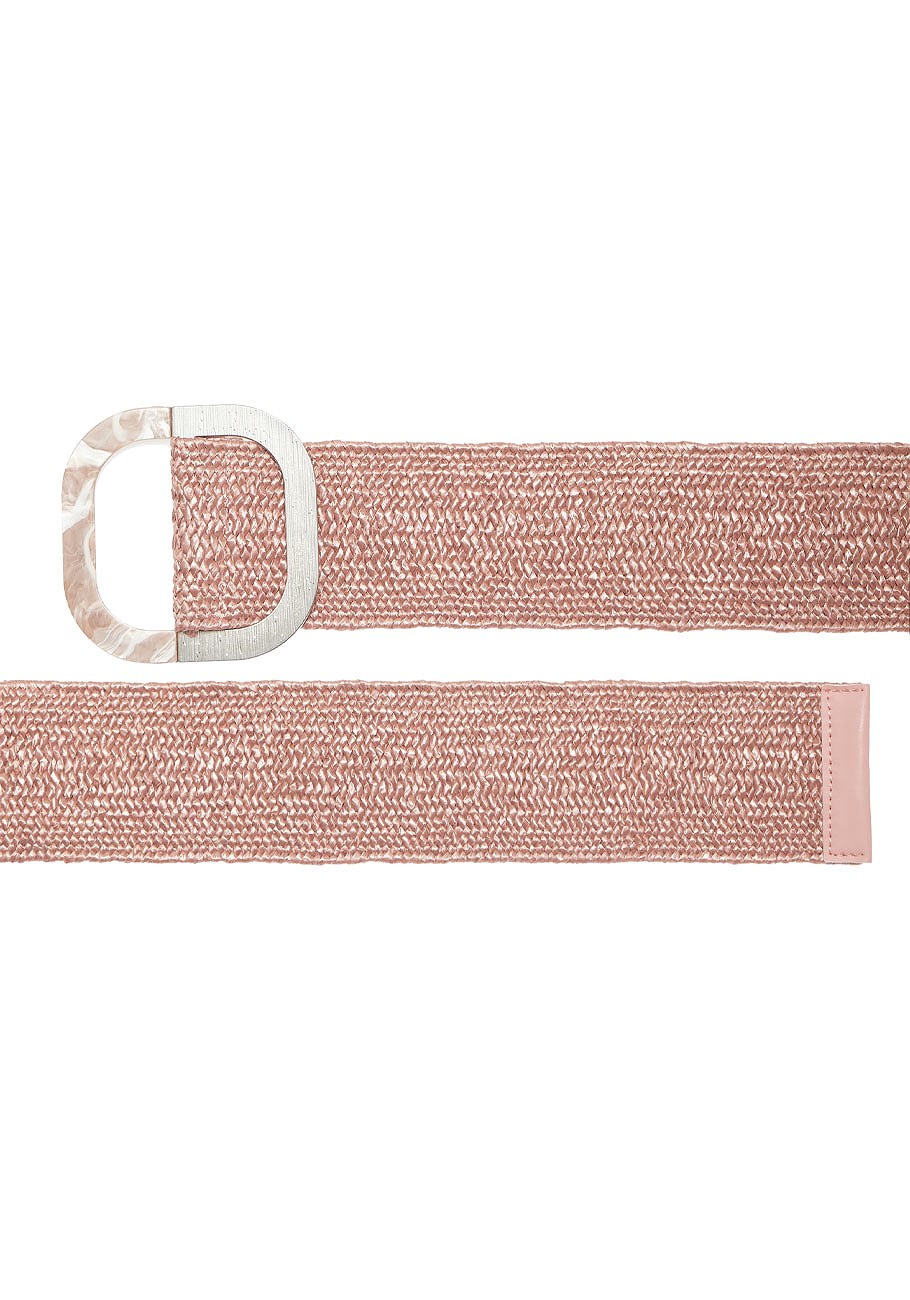 statement buckle stretch belt