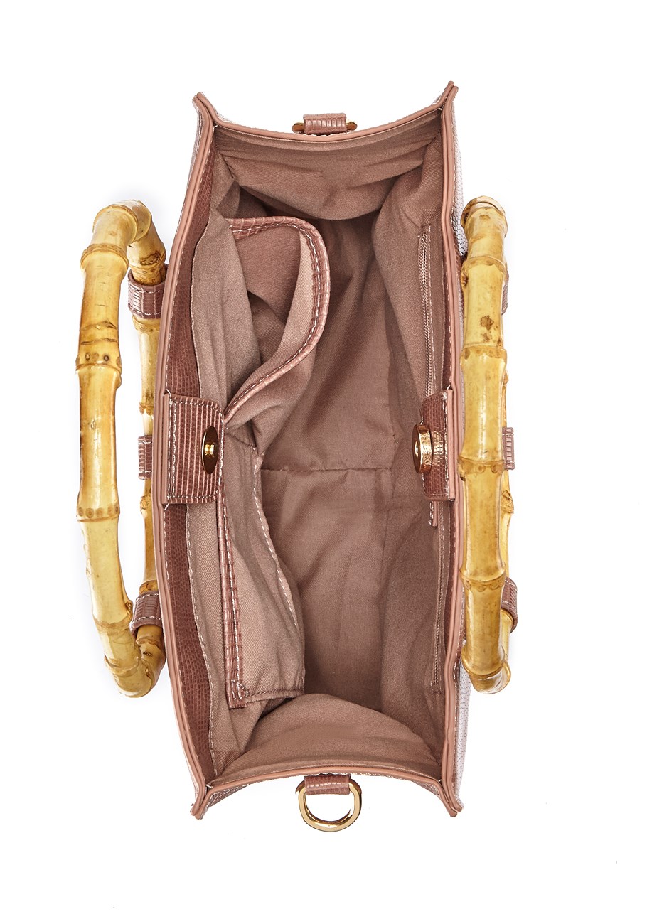bamboo look handle bag 3 bamboo look handle bag
