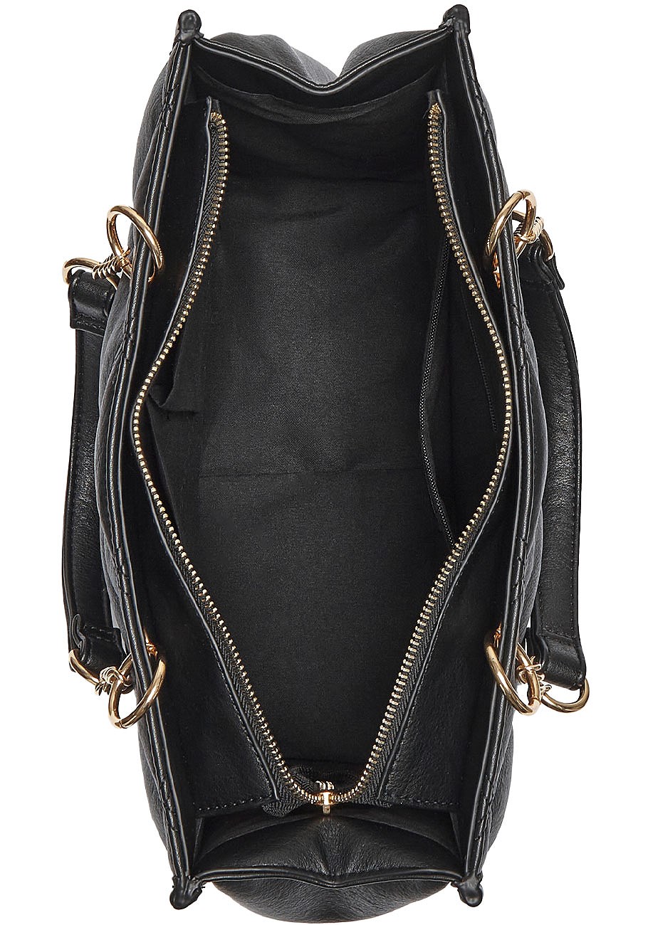 quilted tote handbag