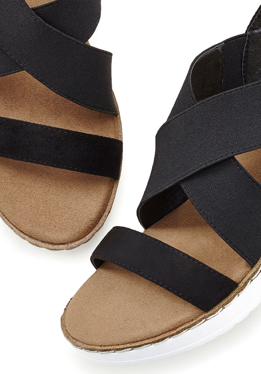 ankle strap wedge sandals