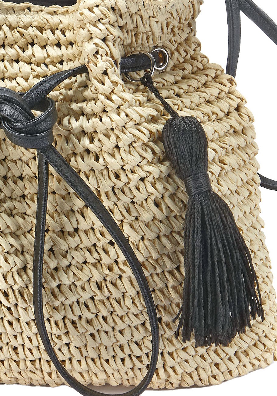 tassel raffia handbag 4 tassel raffia handbag