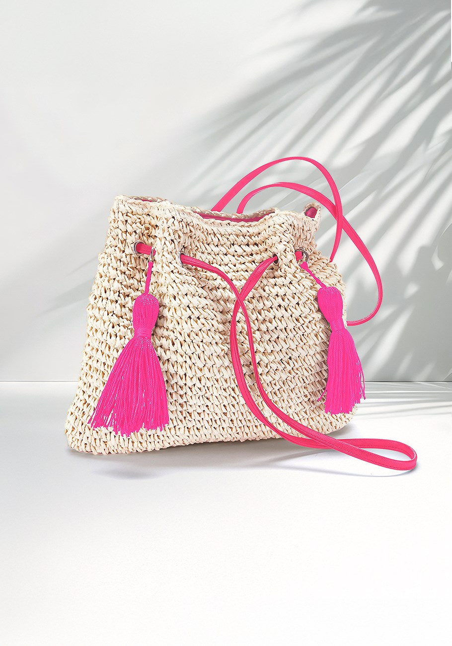 tassel raffia handbag 6 tassel raffia handbag