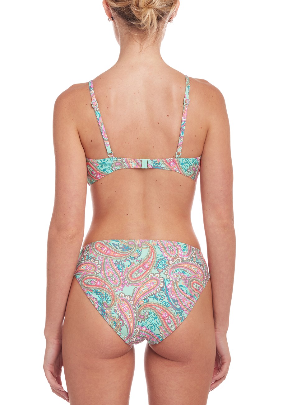 paisley print classic bikini bottom