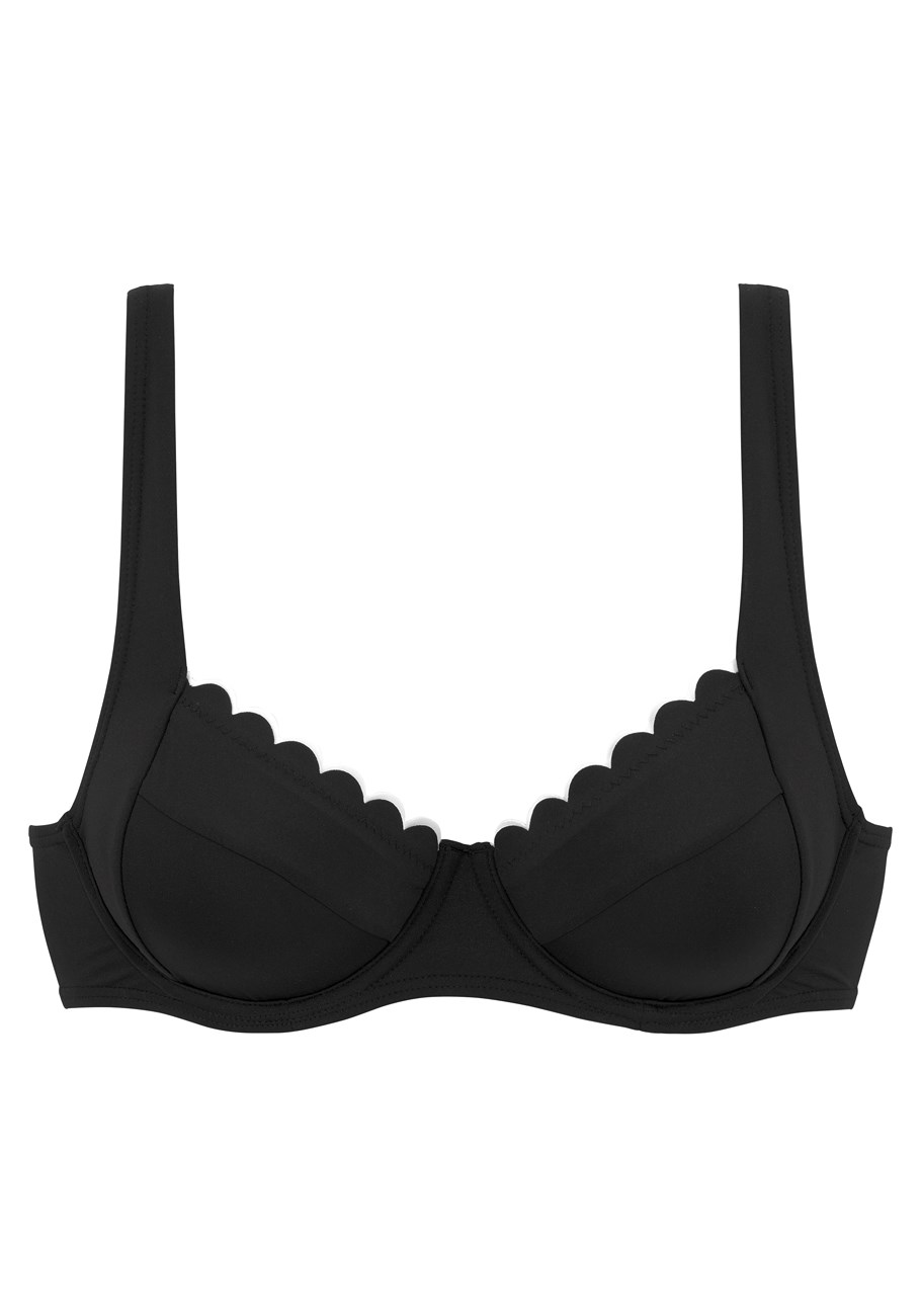 scalloped underwire bikini top 3 scalloped underwire bikini top