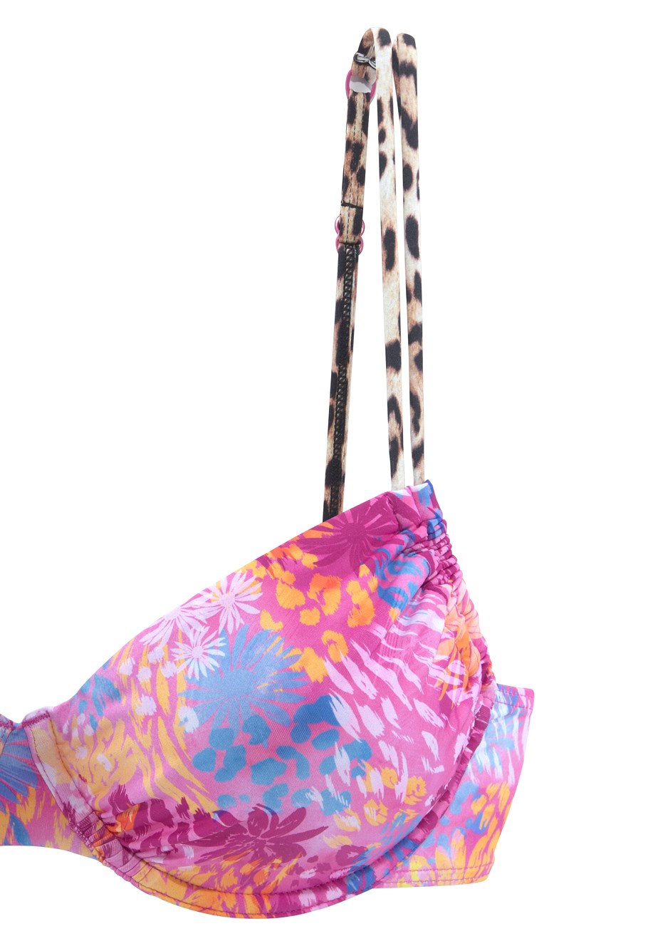 leopard floral underwire bikini top 4 leopard floral underwire bikini top