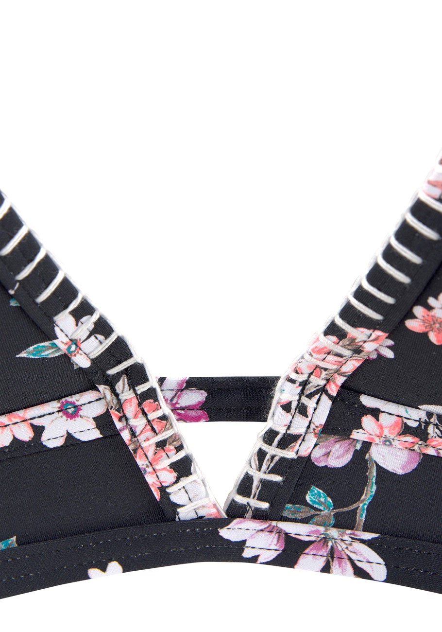 plunge triangle bikini top