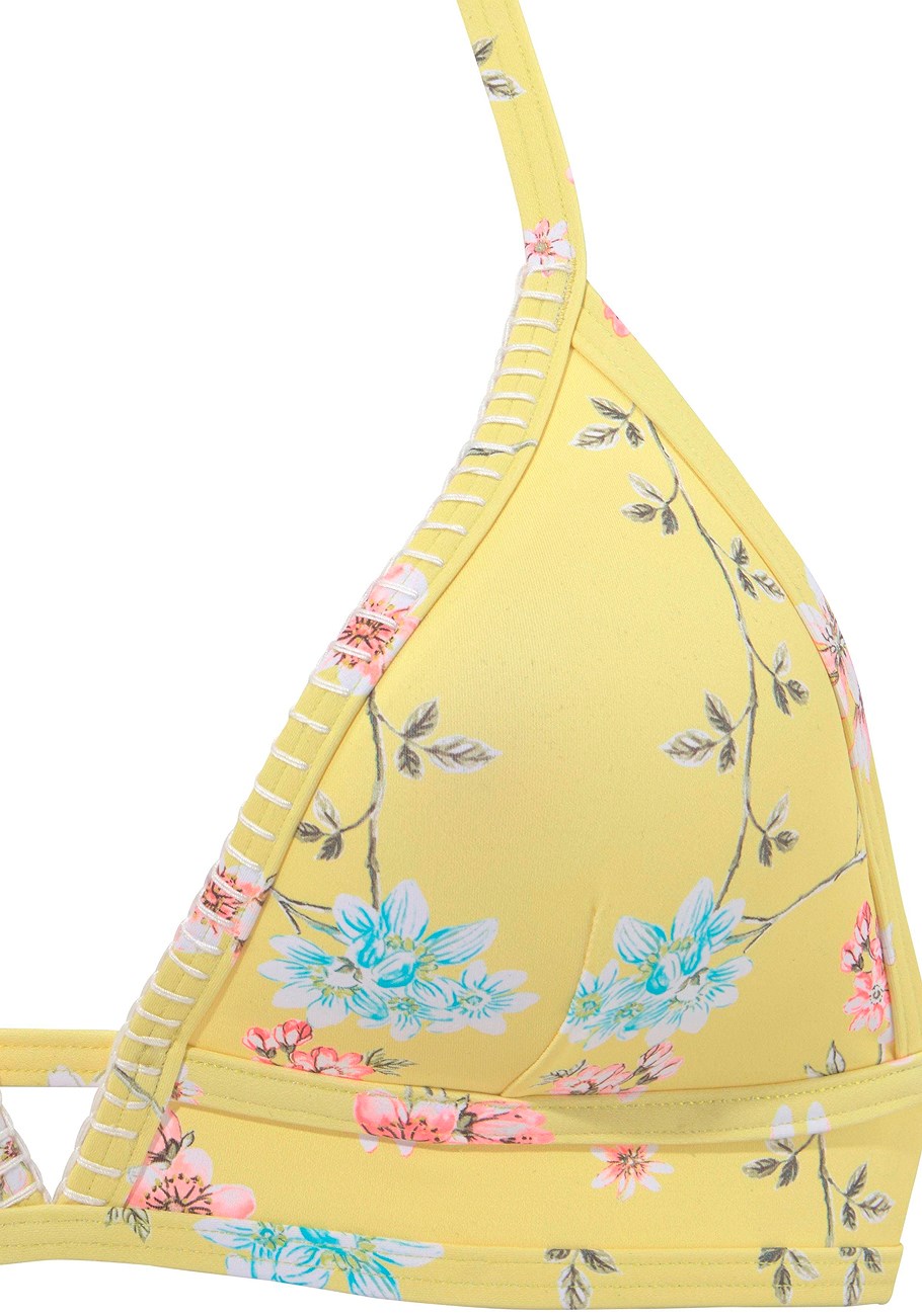 plunge triangle bikini top