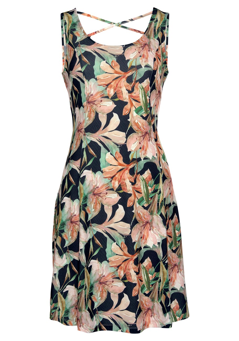 strappy back print dress 3 strappy back print dress