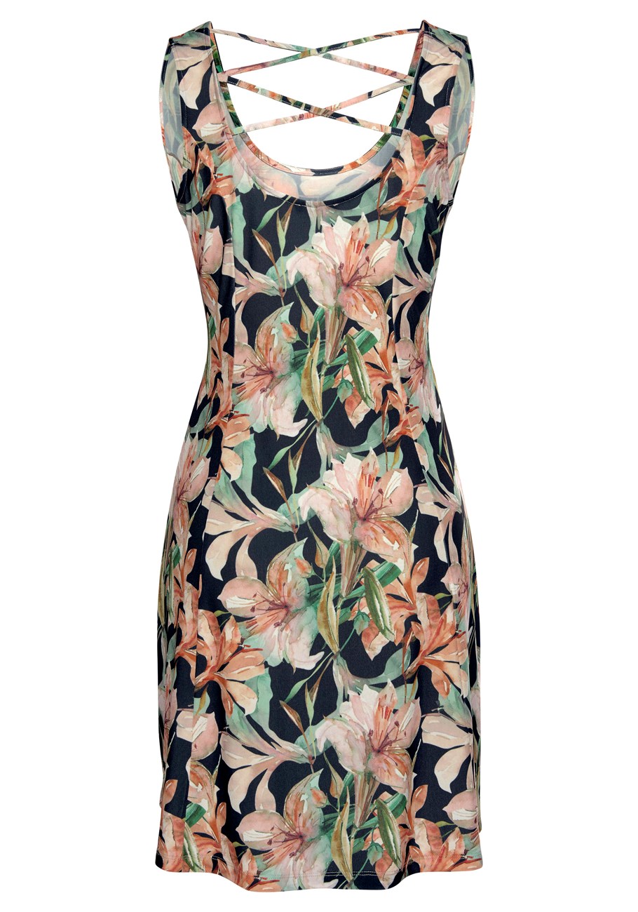 strappy back print dress 4 strappy back print dress