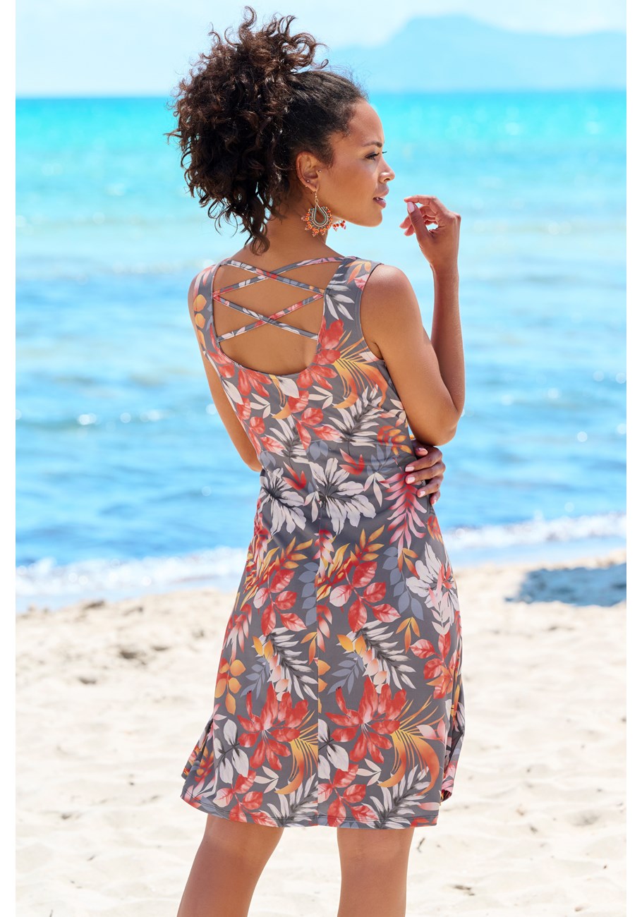 strappy back print dress 7 strappy back print dress
