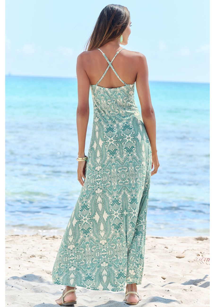 crossed strap maxi dress 7 crossed strap maxi dress