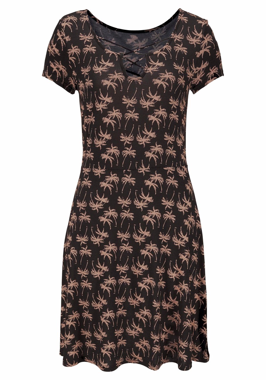 strappy neckline dress