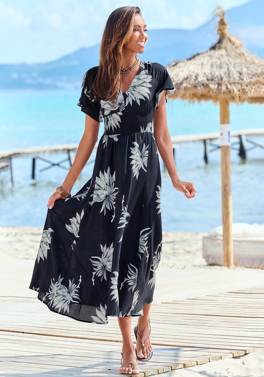 floral v-neck dress 7 floral v-neck dress