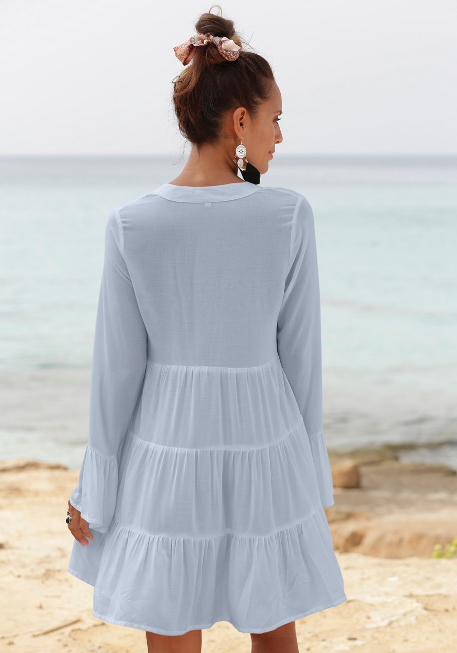 flowy flared sleeve dress 17 flowy flared sleeve dress