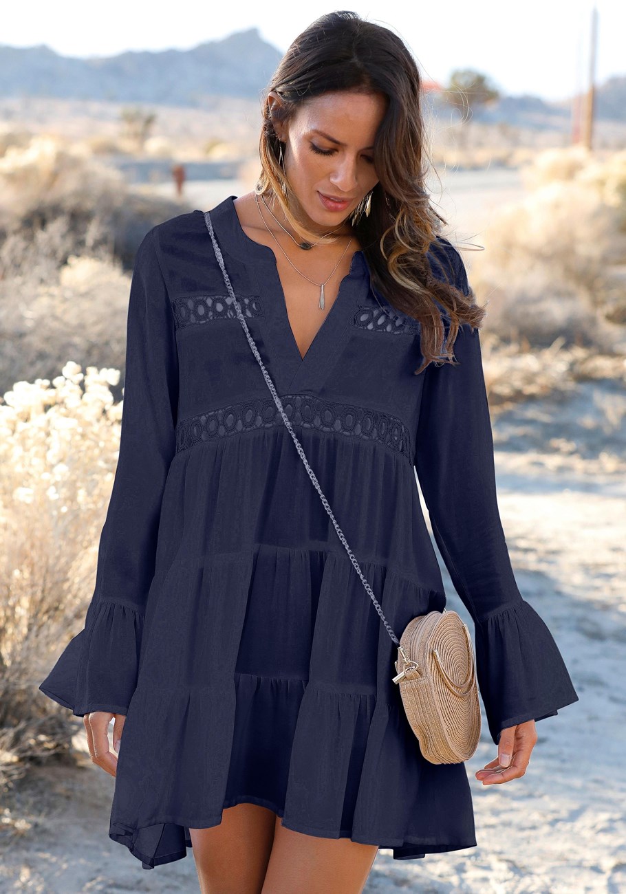 flowy flared sleeve dress 5 flowy flared sleeve dress