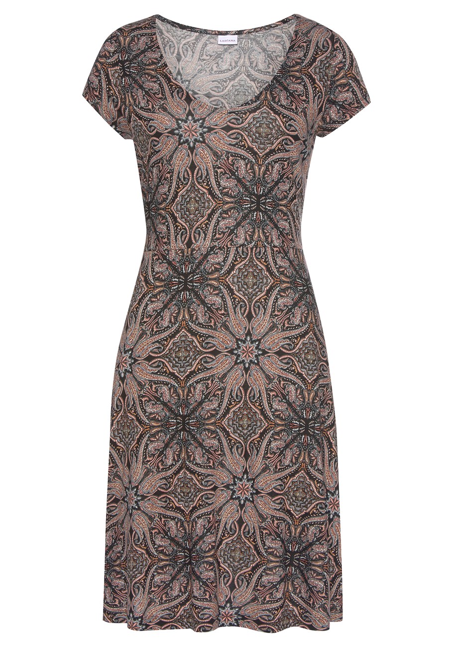 short sleeve v-neck dress