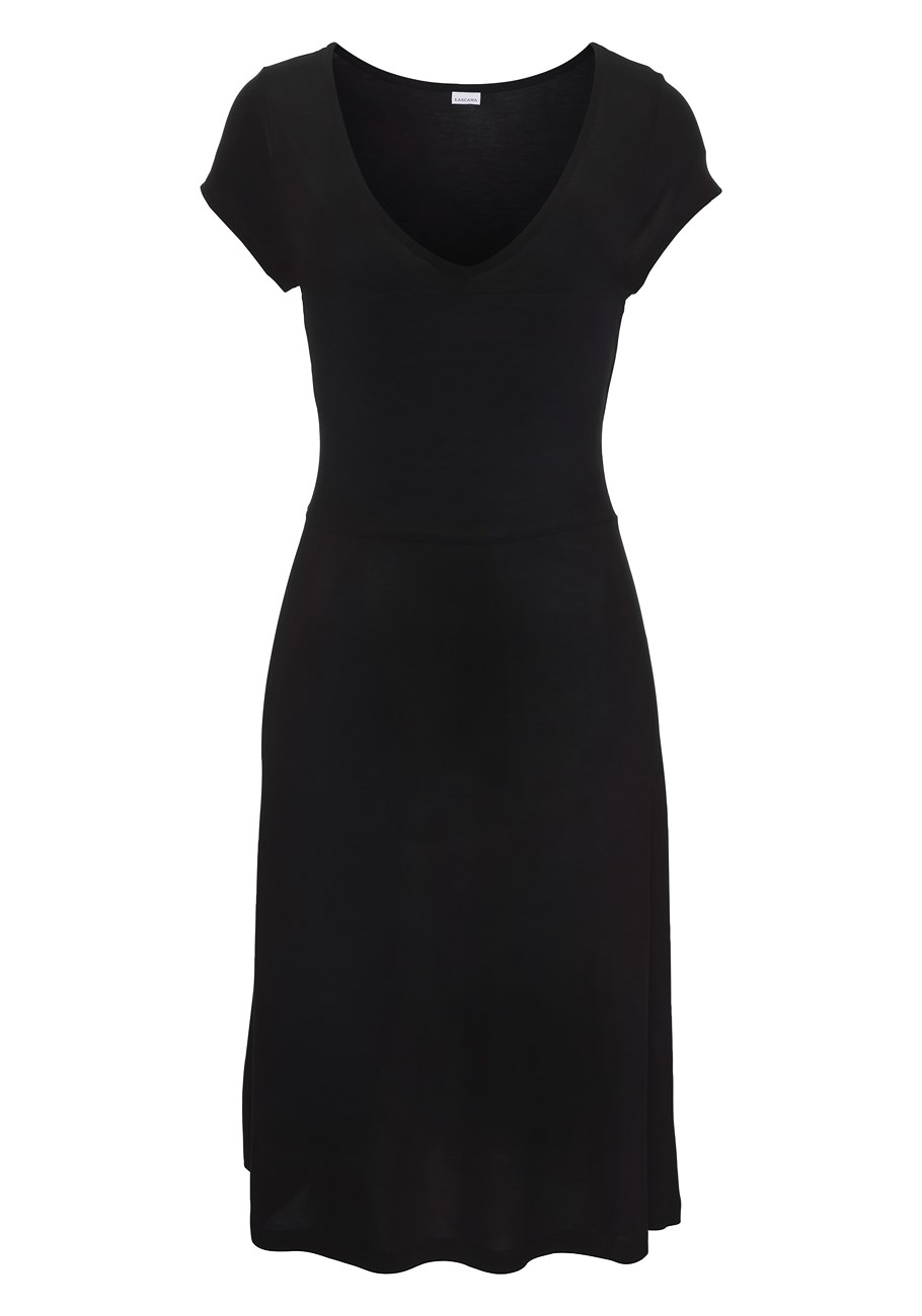 short sleeve v-neck dress