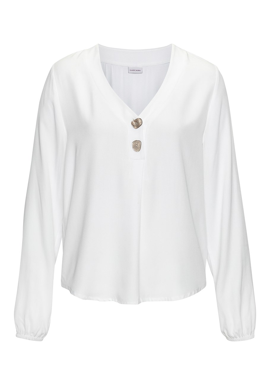 button detail long sleeve blouse 3 button detail long sleeve blouse
