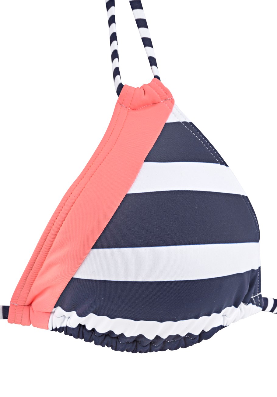 striped triangle bikini top 4 striped triangle bikini top