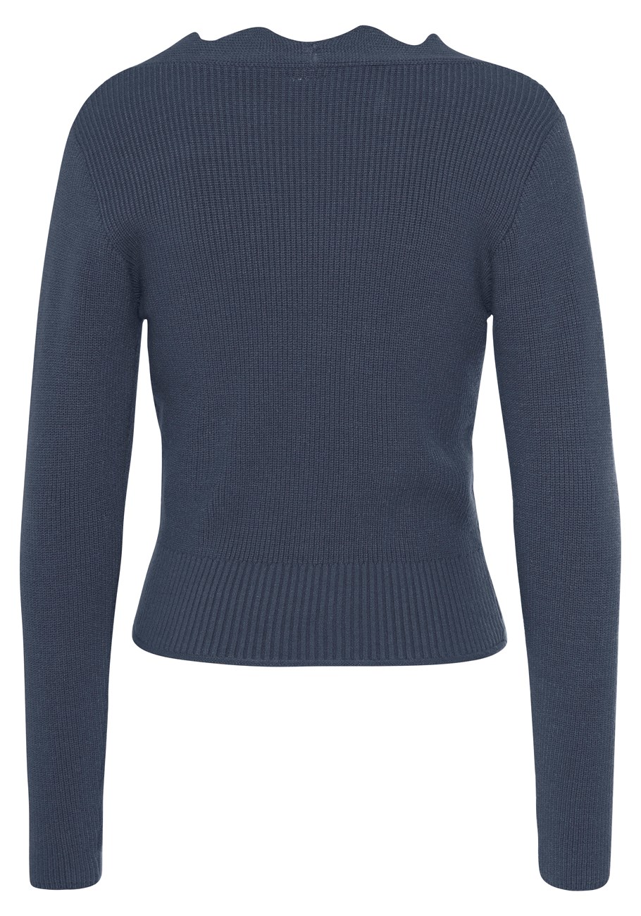 scallop v-neck sweater 14 scallop v-neck sweater