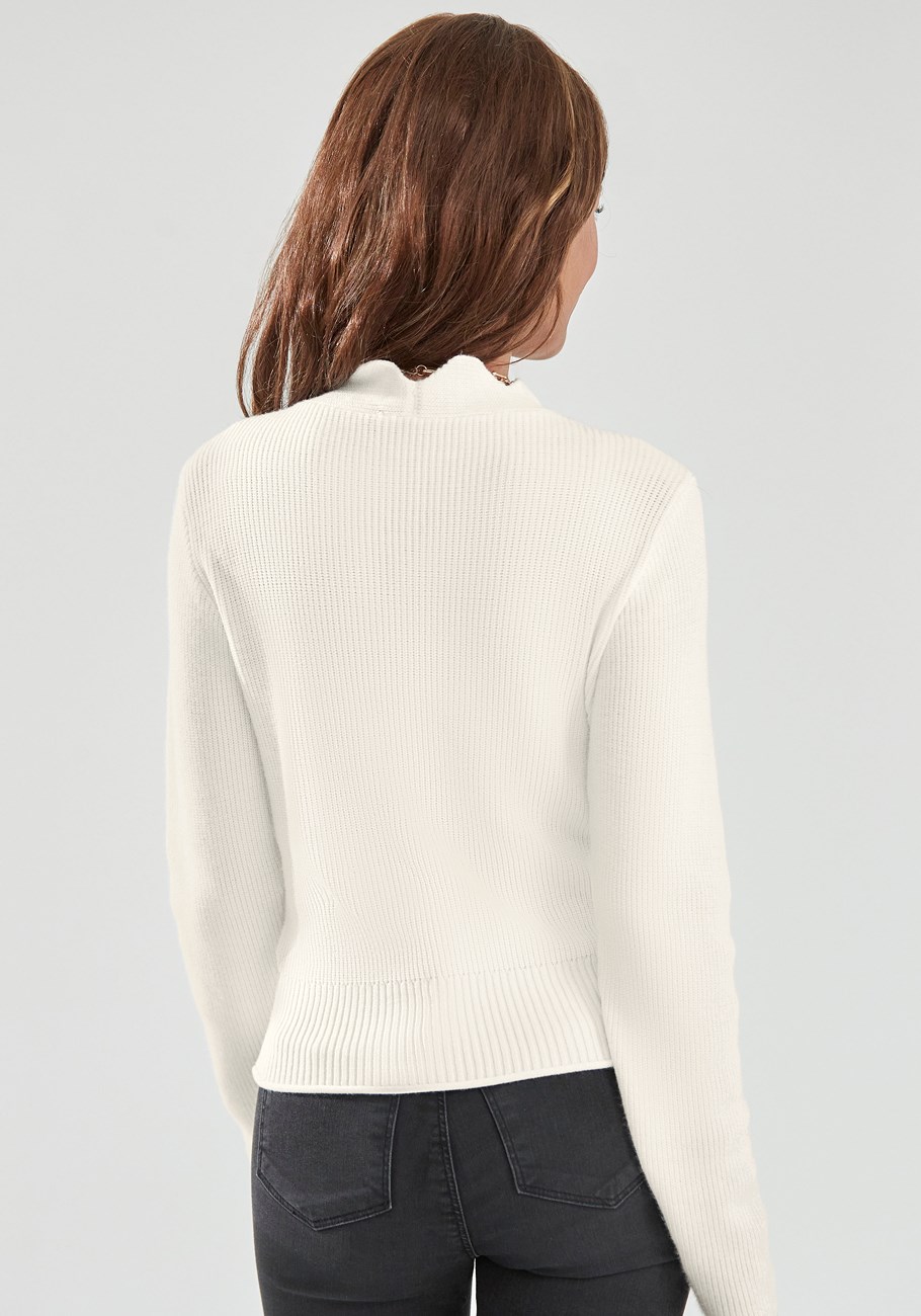 scallop v-neck sweater 17 scallop v-neck sweater
