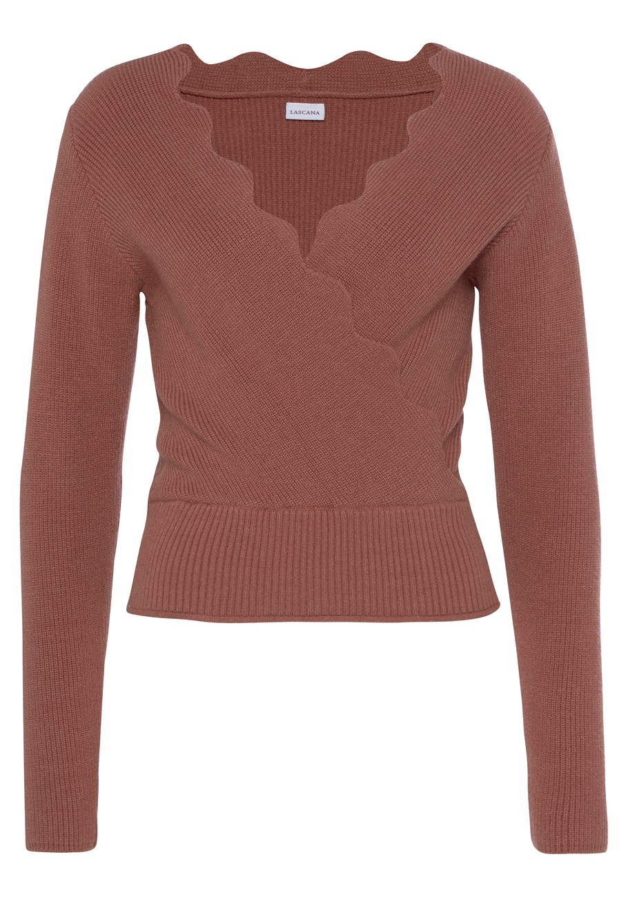scallop v-neck sweater 3 scallop v-neck sweater