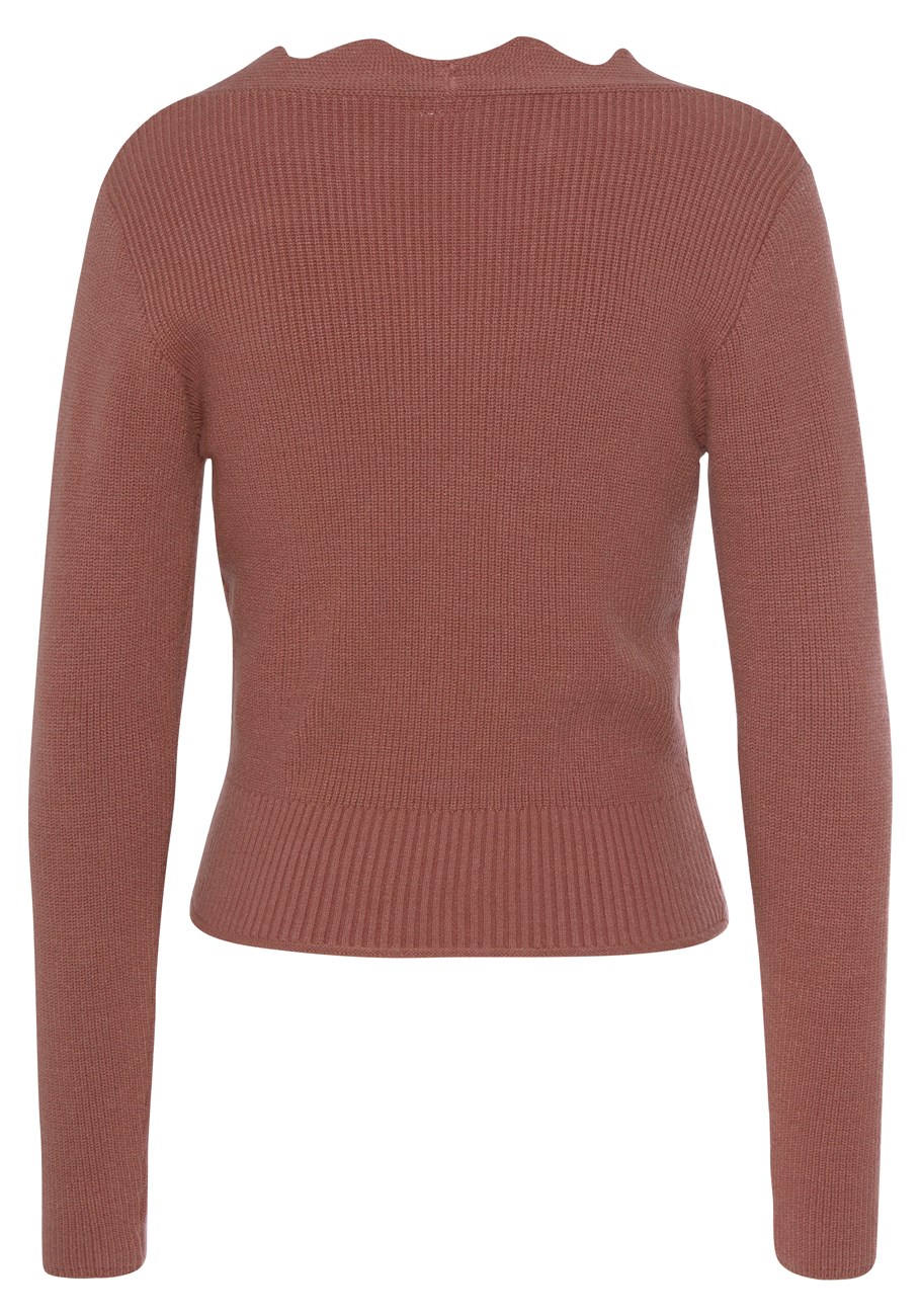 scallop v-neck sweater 4 scallop v-neck sweater